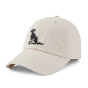 Adult Unisex Vintage Sitting Dog Chill Cap Life is Good
