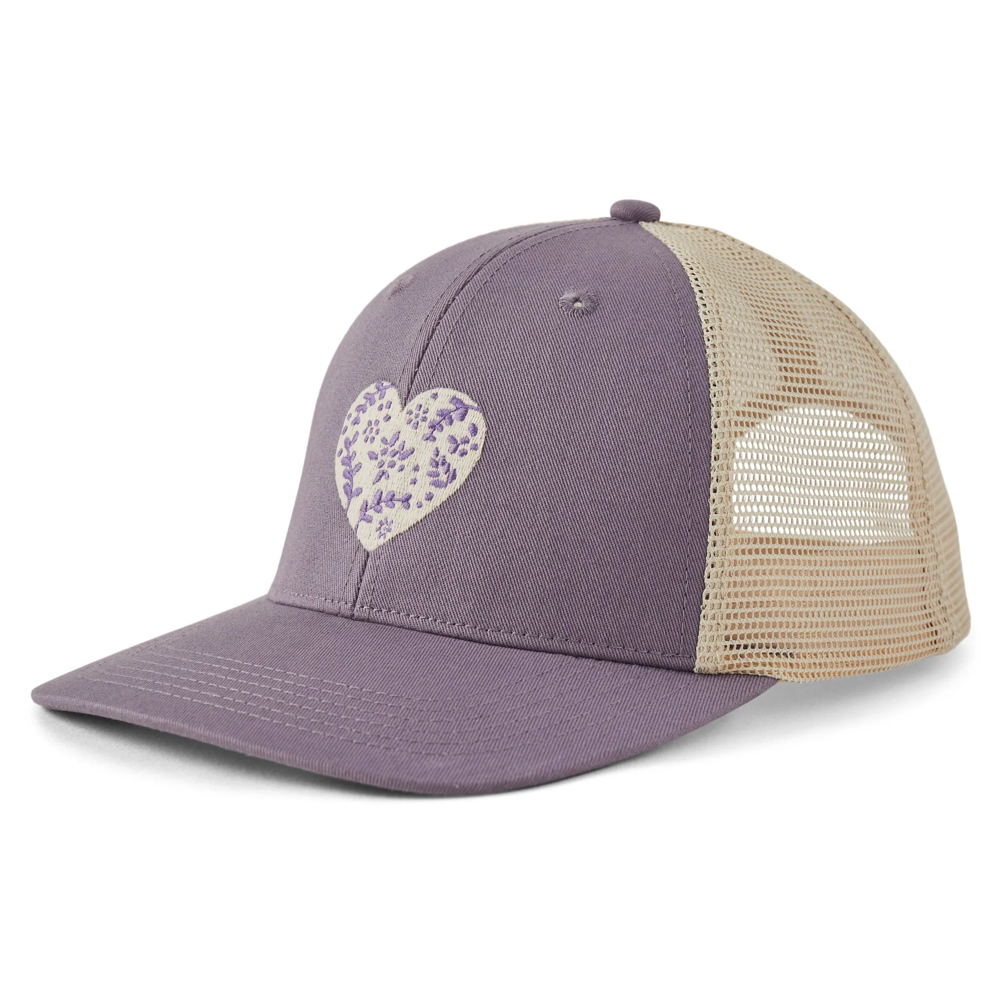 Adult Unisex Woodcut Heart Trucker Life is Good