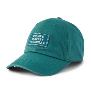 Adult Unisex World's Okayest Fisherman Chill Cap Life is Good