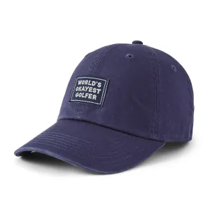 Adult Unisex World's Okayest Golfer Chill Cap Life is Good