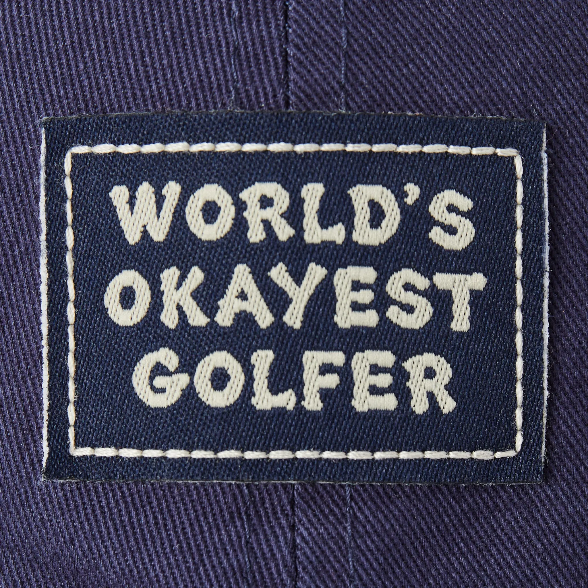 Adult Unisex World's Okayest Golfer Chill Cap Life is Good