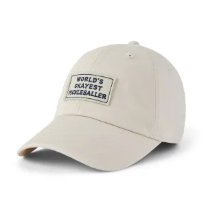 Adult Unisex World's Okayest Pickleballer Chill Cap Life is Good