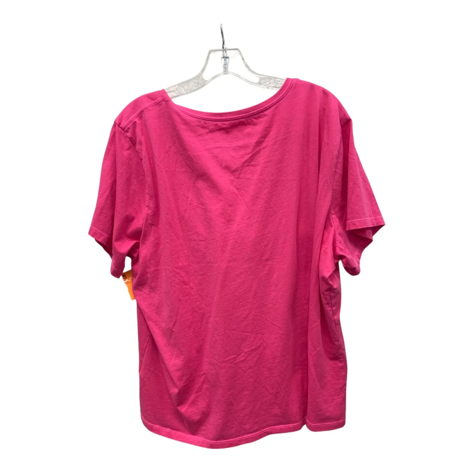 Athletic Top Ss By Life Is Good In Pink, Size:3X
