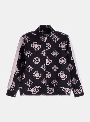 Black Logo Active Jacket (7-16) Guess