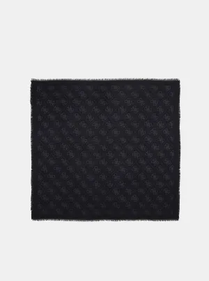 Black Logo Noelle Kefiah Scarf Guess