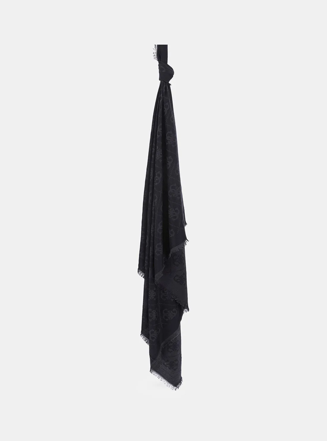 Black Logo Noelle Kefiah Scarf Guess