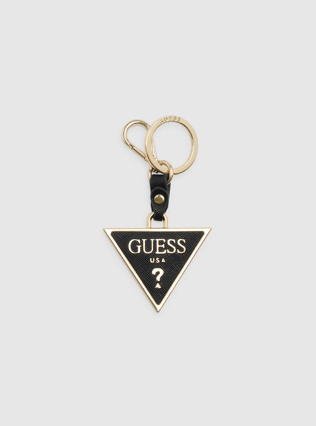 Black Triangle Logo Keyring Guess