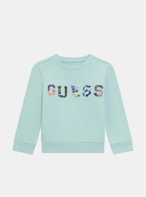 Blue Long Sleeve Active Top (2-7) Guess