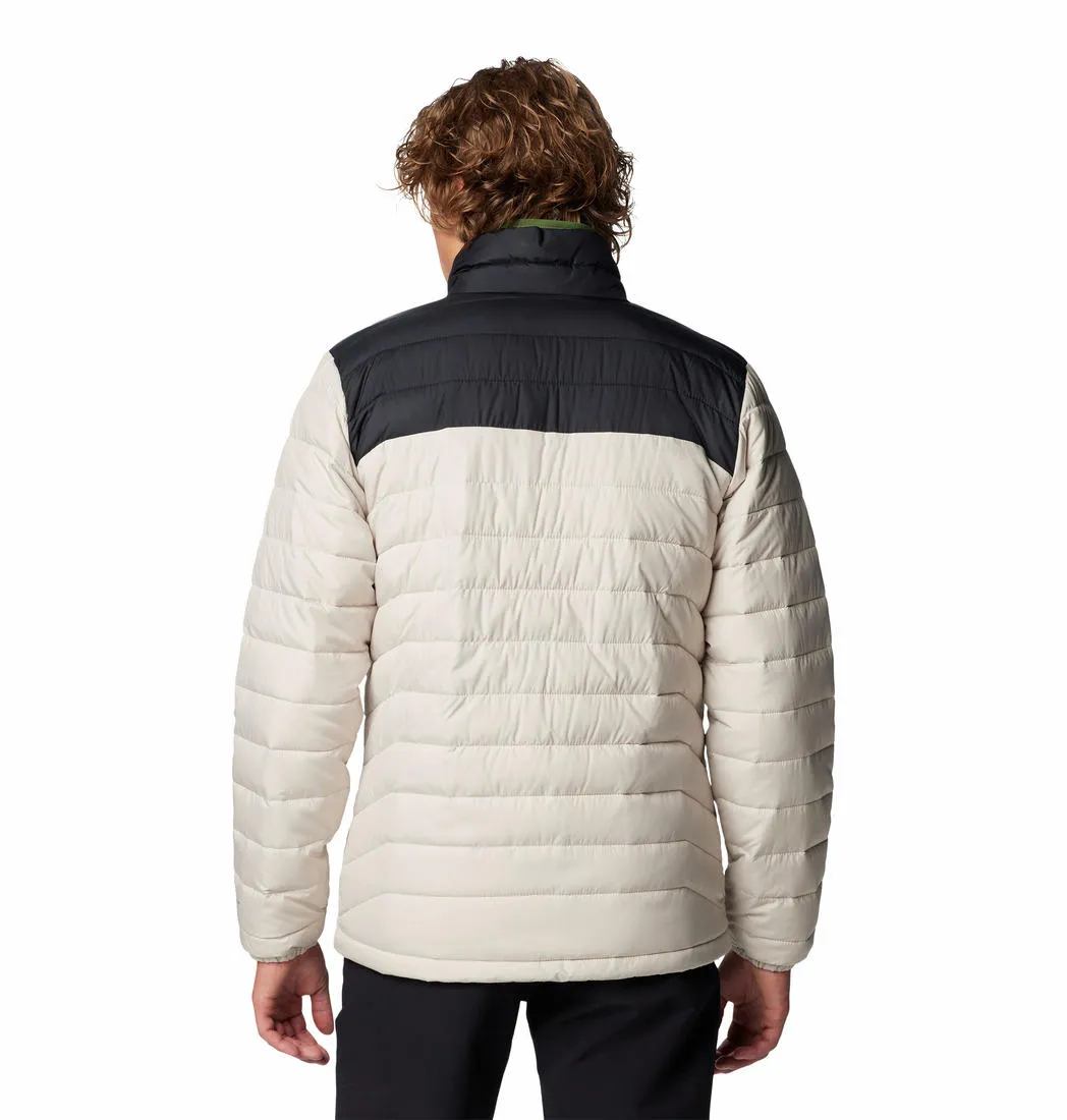 Columbia Men Beige Omni-Heat Reflective Powder Lite II Jacket