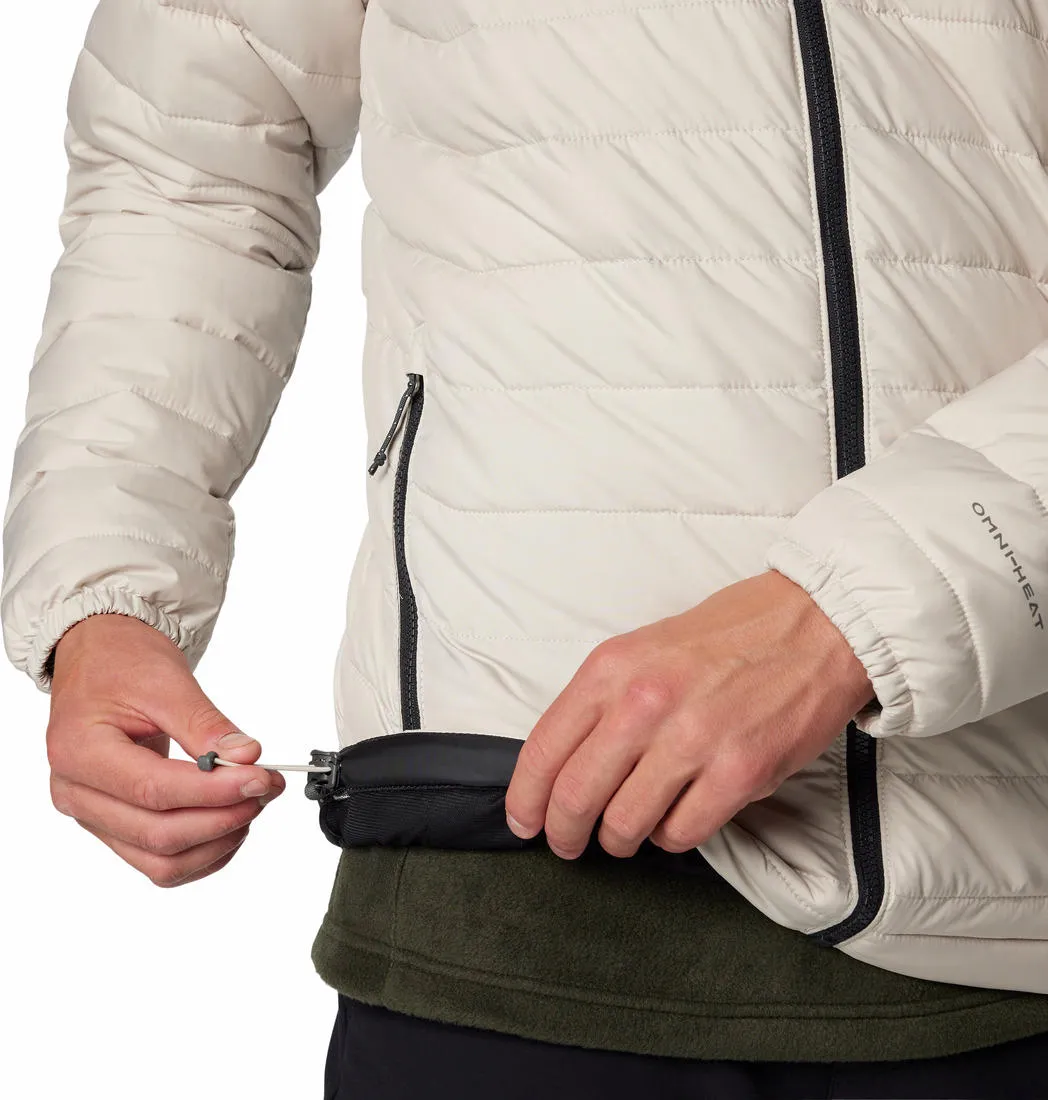 Columbia Men Beige Omni-Heat Reflective Powder Lite II Jacket