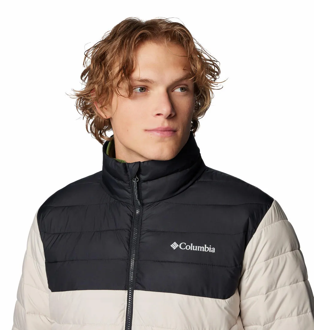 Columbia Men Beige Omni-Heat Reflective Powder Lite II Jacket