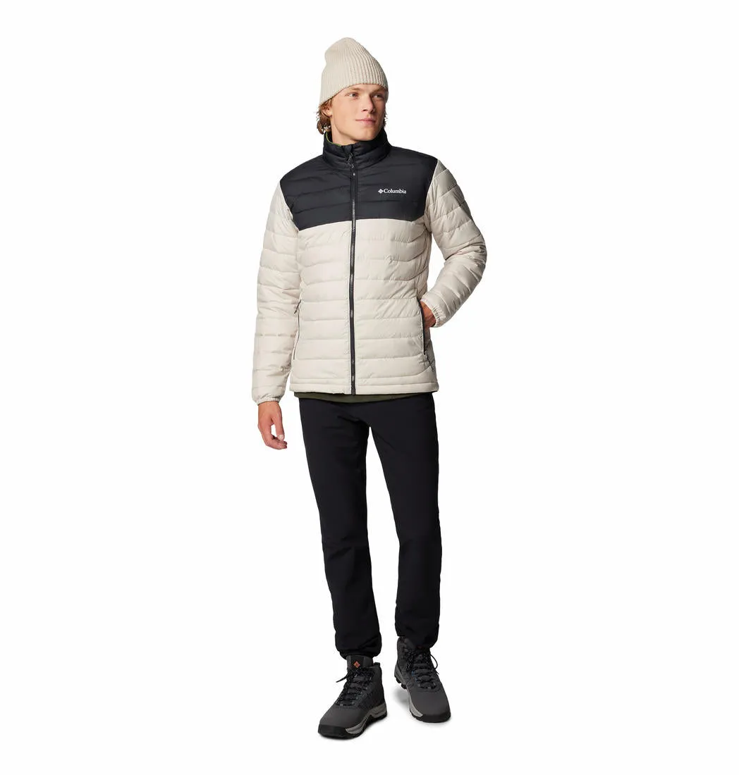 Columbia Men Beige Omni-Heat Reflective Powder Lite II Jacket
