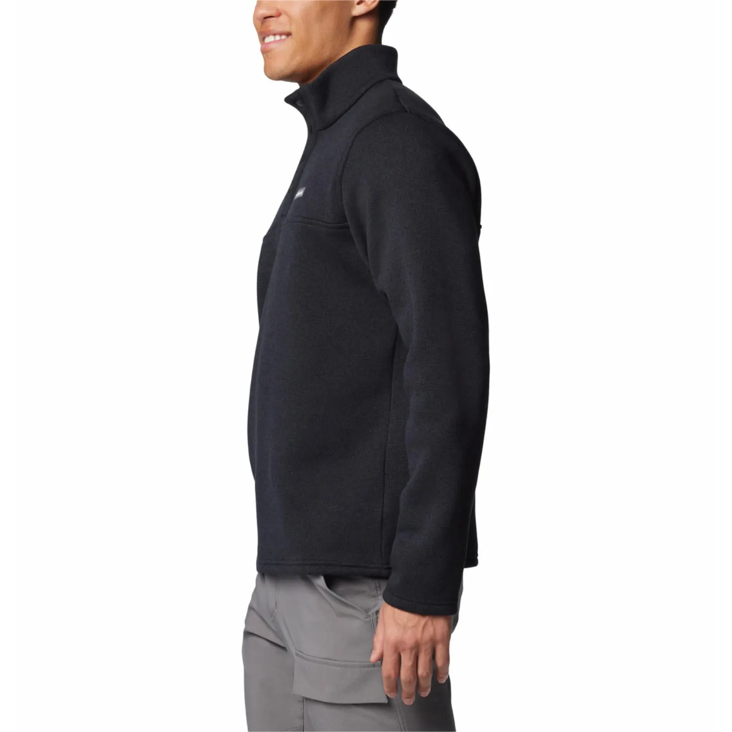 Columbia Men Black Alto Pass Half Snap Fleece