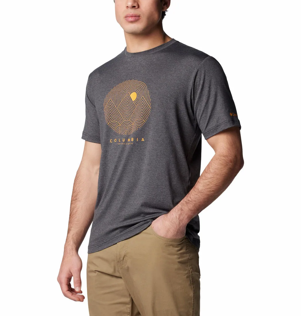 Columbia Men Black Omni-Shade Kwick Hike Graphic Tshirt