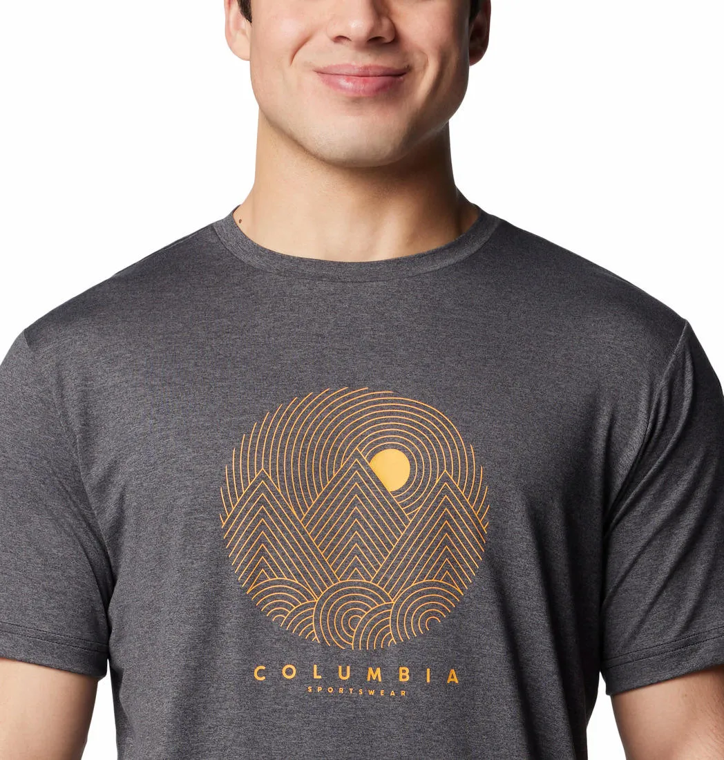 Columbia Men Black Omni-Shade Kwick Hike Graphic Tshirt