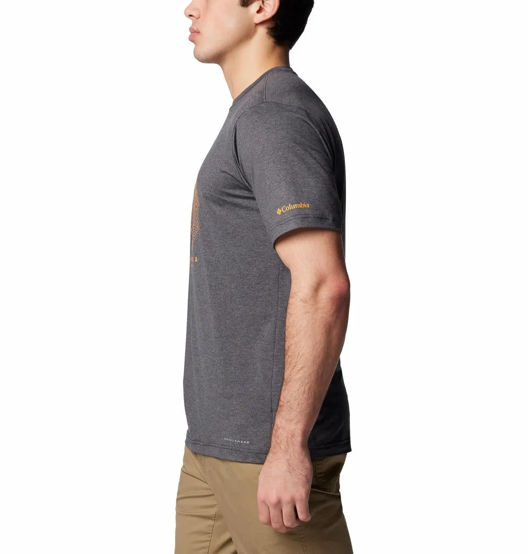 Columbia Men Black Omni-Shade Kwick Hike Graphic Tshirt