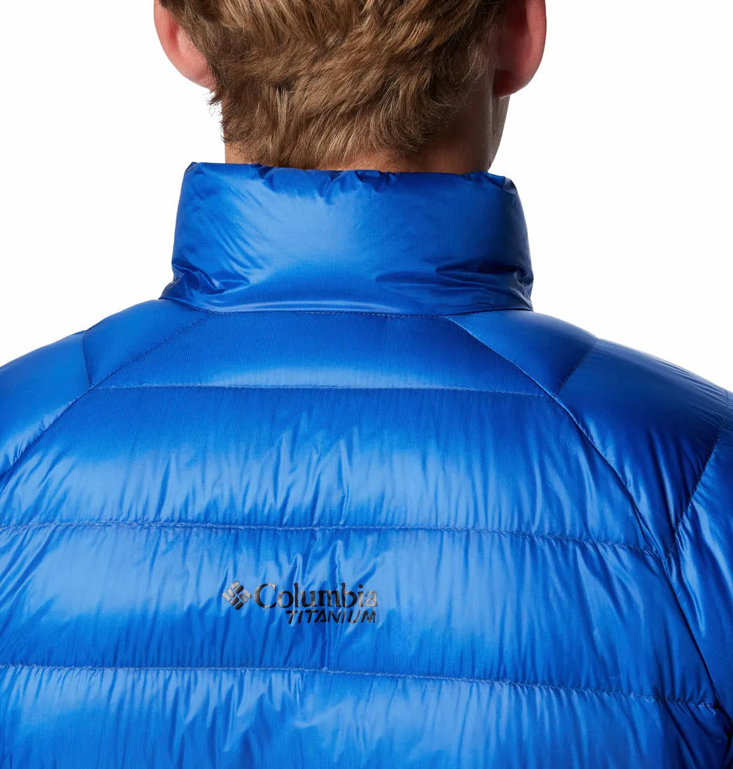 Columbia Men Blue Omni-Heat Arctic Crest Down Jacket