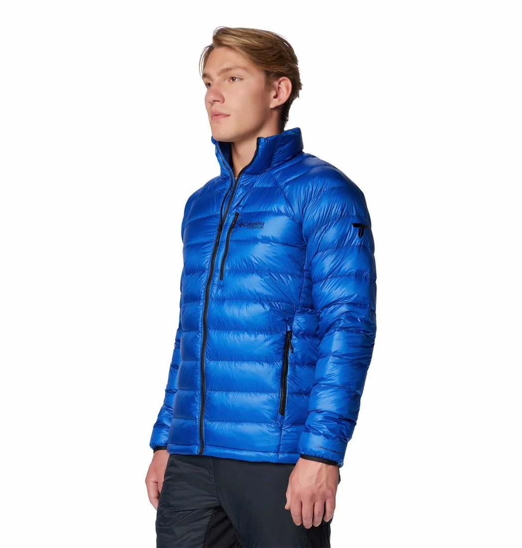 Columbia Men Blue Omni-Heat Arctic Crest Down Jacket