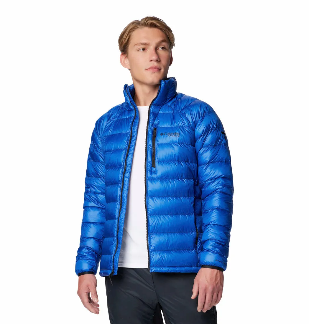 Columbia Men Blue Omni-Heat Arctic Crest Down Jacket
