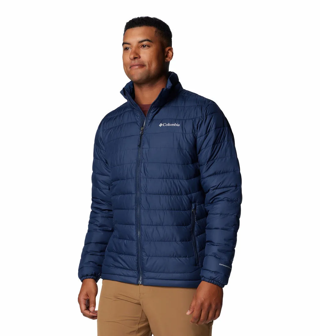 Columbia Men Blue Omni-Heat Reflective Powder Lite II Jacket