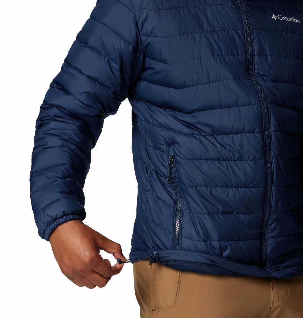 Columbia Men Blue Omni-Heat Reflective Powder Lite II Jacket