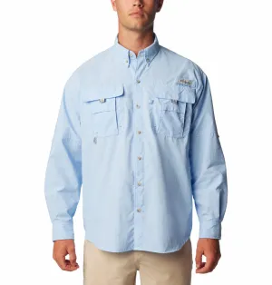 Columbia Men Blue Omni-Shade Bahama II Long Sleeve Shirt