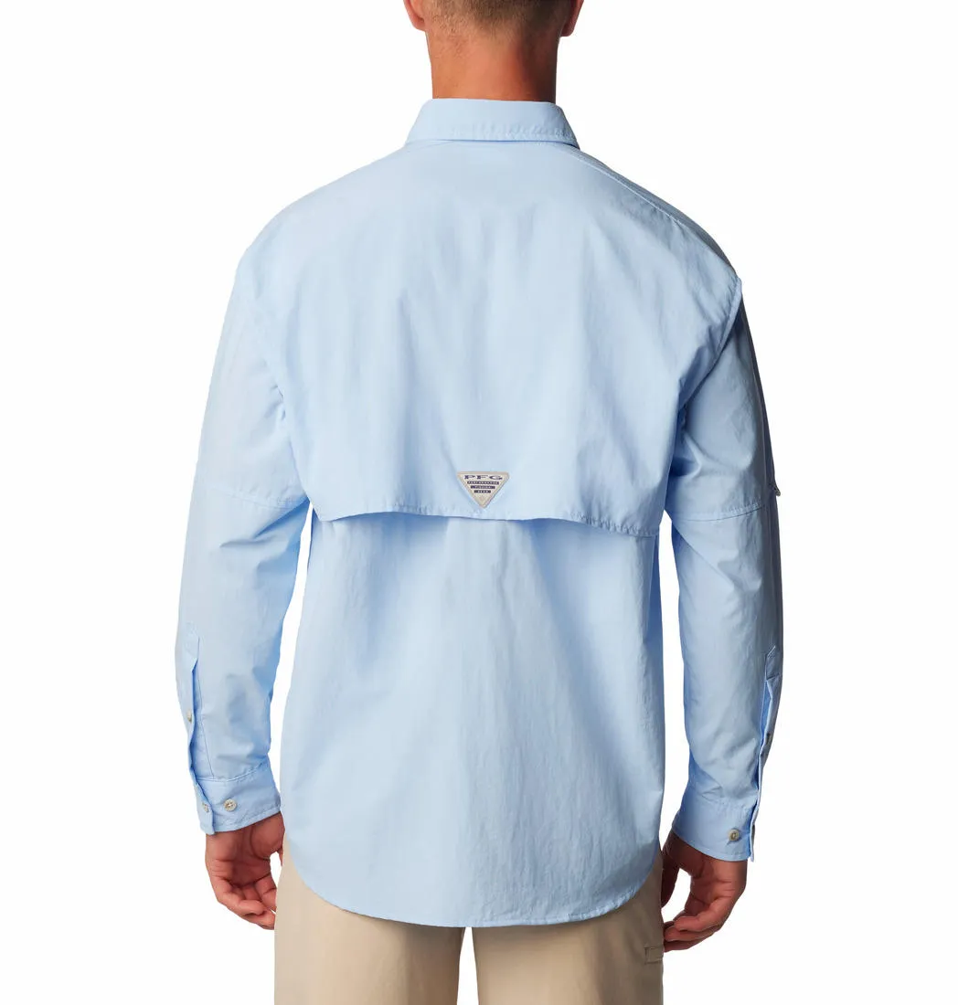Columbia Men Blue Omni-Shade Bahama II Long Sleeve Shirt