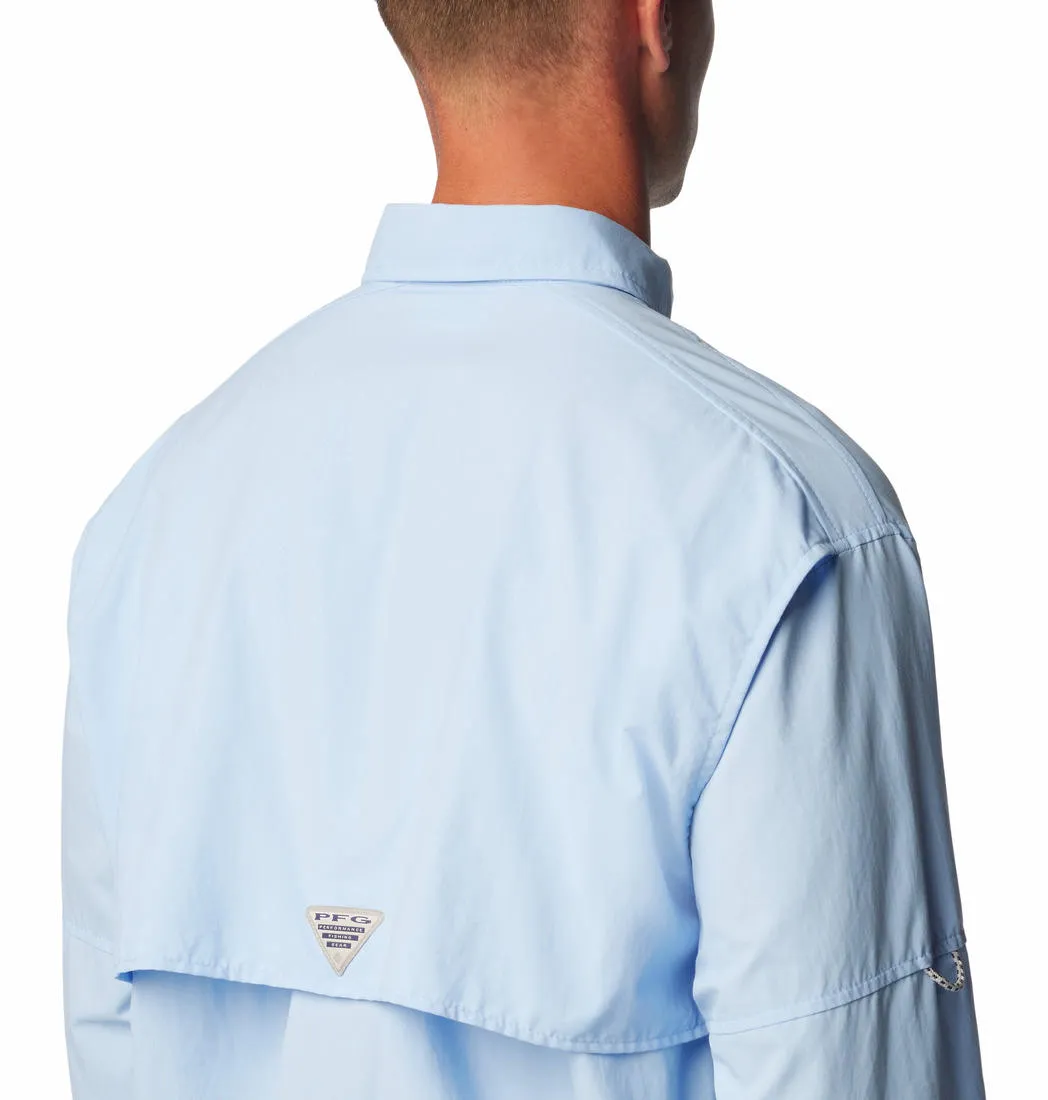 Columbia Men Blue Omni-Shade Bahama II Long Sleeve Shirt
