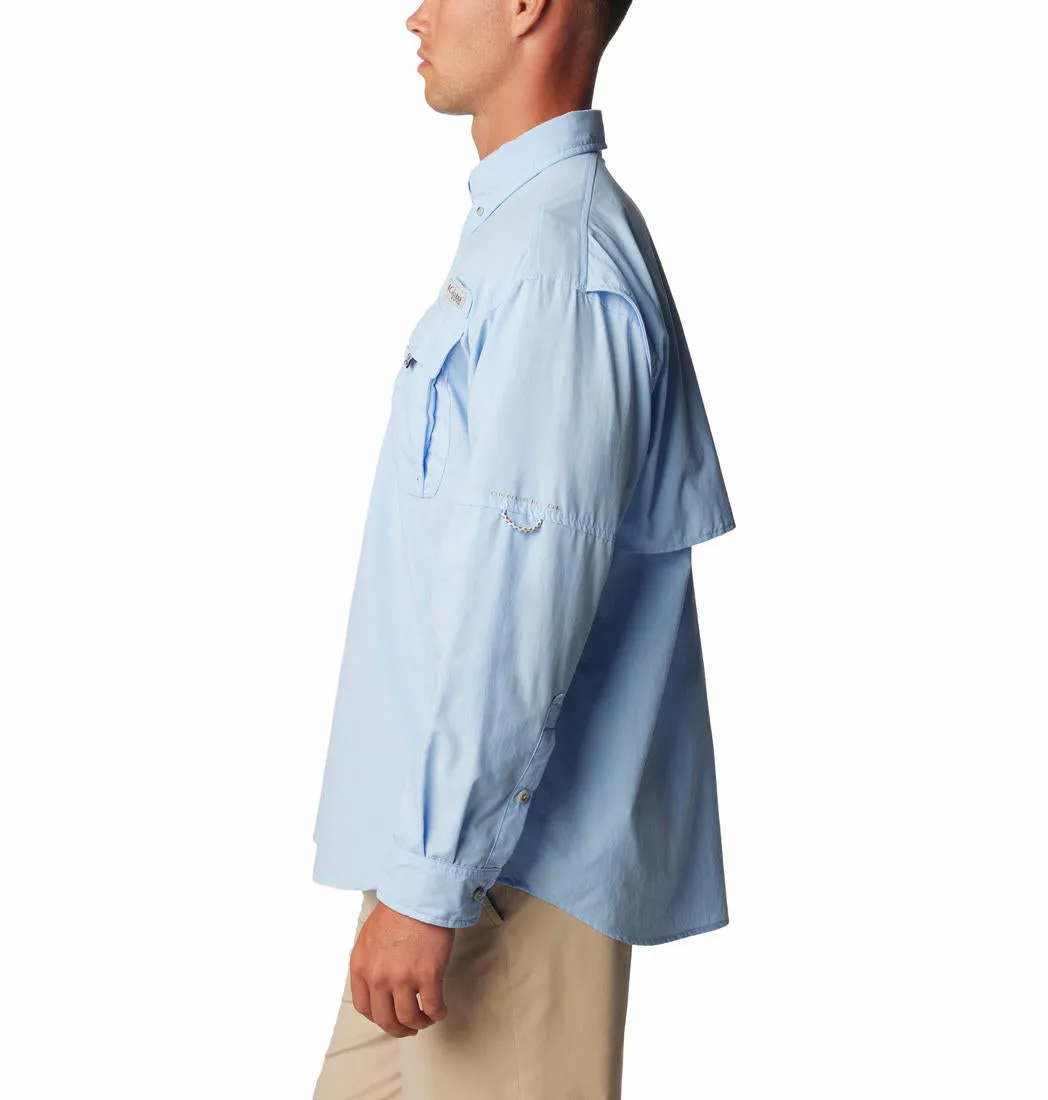 Columbia Men Blue Omni-Shade Bahama II Long Sleeve Shirt