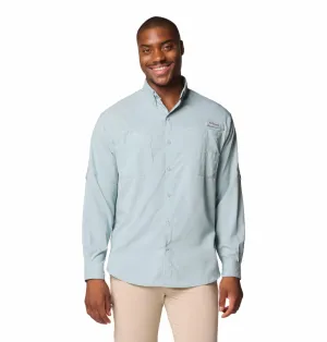 Columbia Men Blue Omni-Wick Tamiami II Long Sleeve Shirt