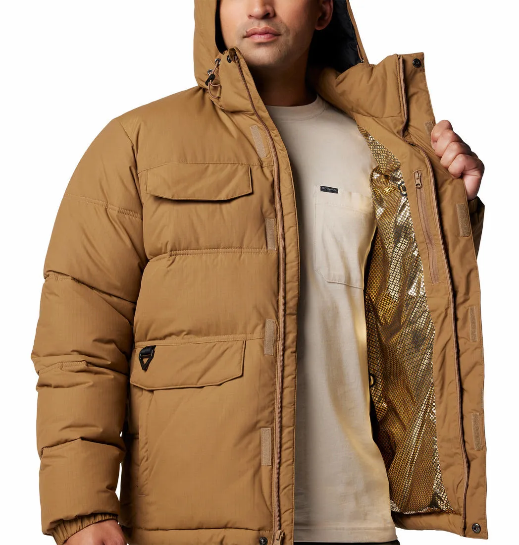 Columbia Men Brown Omni-Heat Infinity Landroamer Puffer Jacket