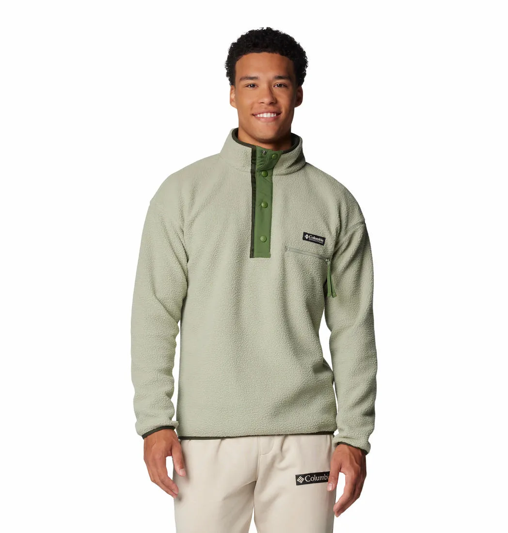 Columbia Men Green Helvetia II Half Snap Fleece