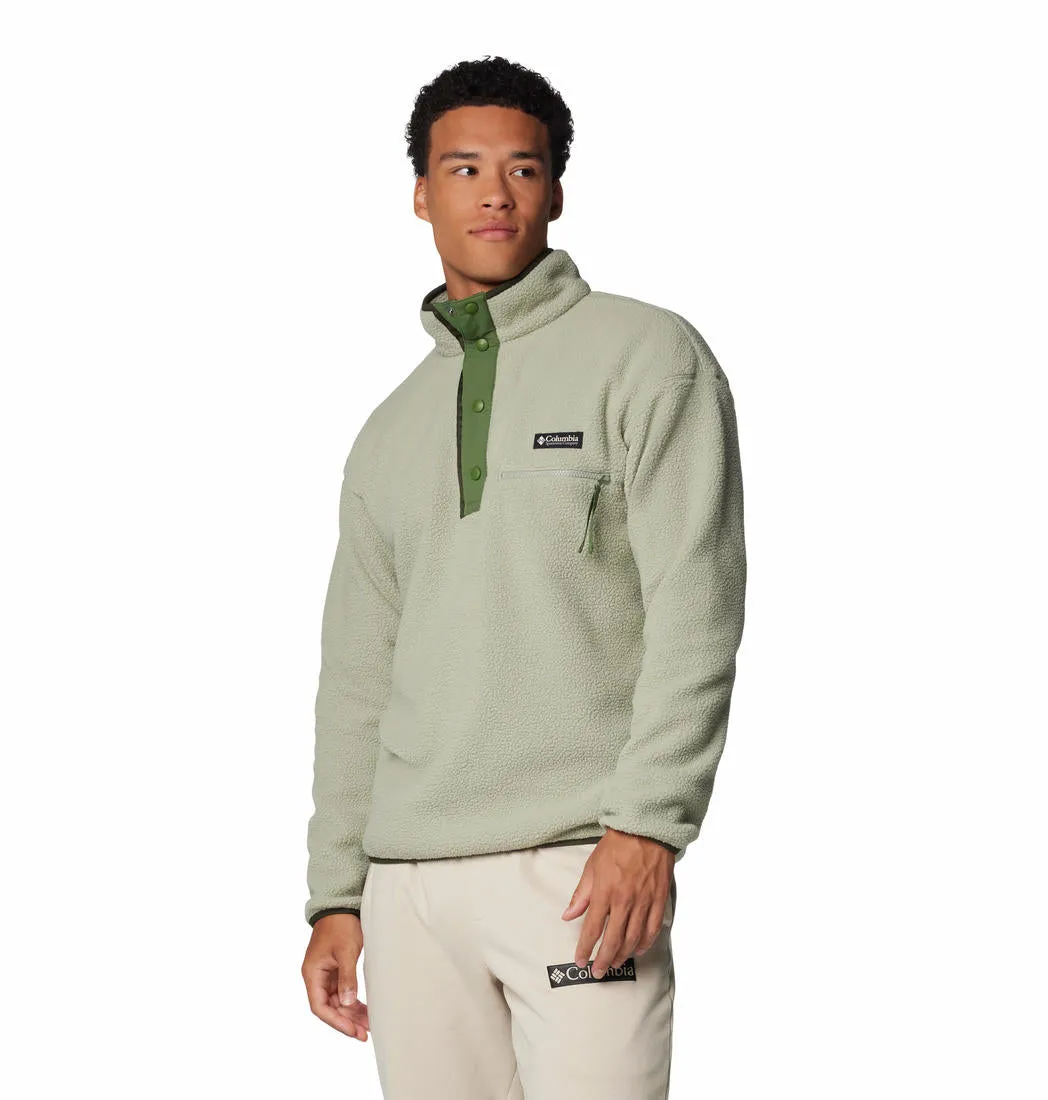 Columbia Men Green Helvetia II Half Snap Fleece