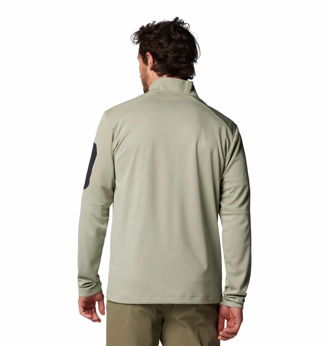 Columbia Men Green Omni-Shade Tech 1/4 Zip Tshirt