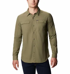Columbia Men Green Omni-Wick Silver Ridge2.0 Long Sleeve Shirt