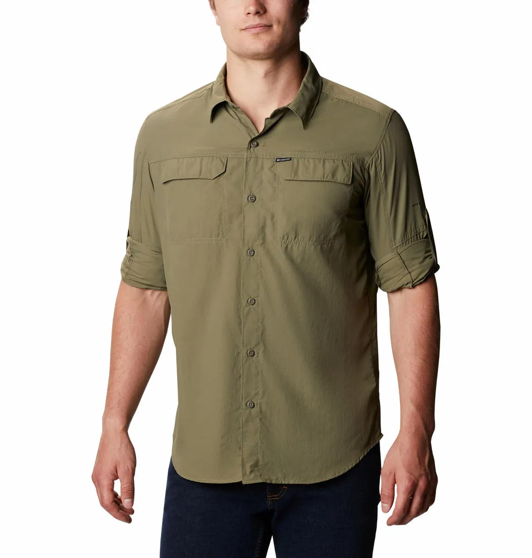 Columbia Men Green Omni-Wick Silver Ridge2.0 Long Sleeve Shirt