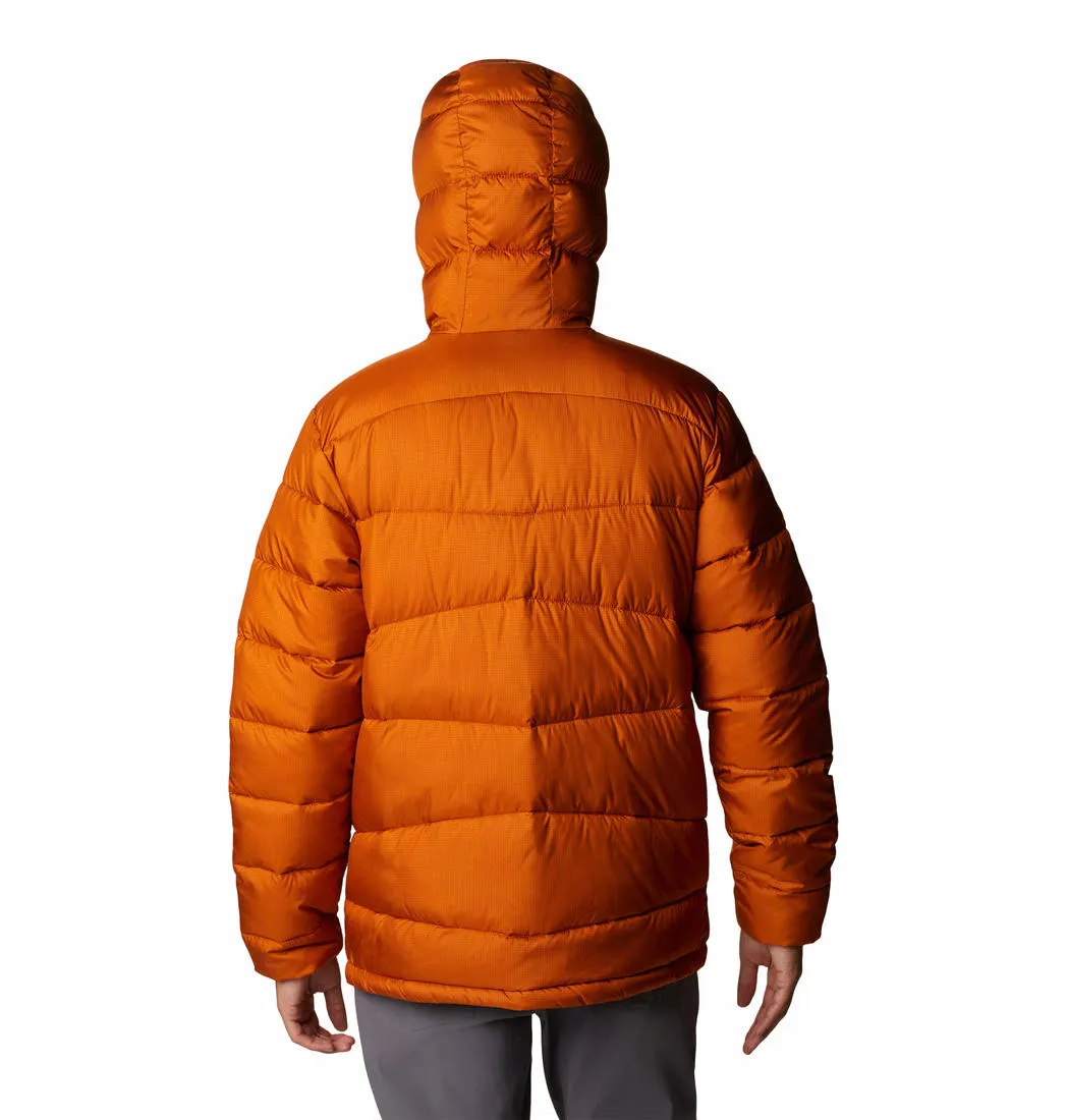 Columbia Men Orange Omni-Heat Reflective Fivemile Butte Hooded Jacket