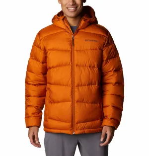 Columbia Men Orange Omni-Heat Reflective Fivemile Butte Hooded Jacket
