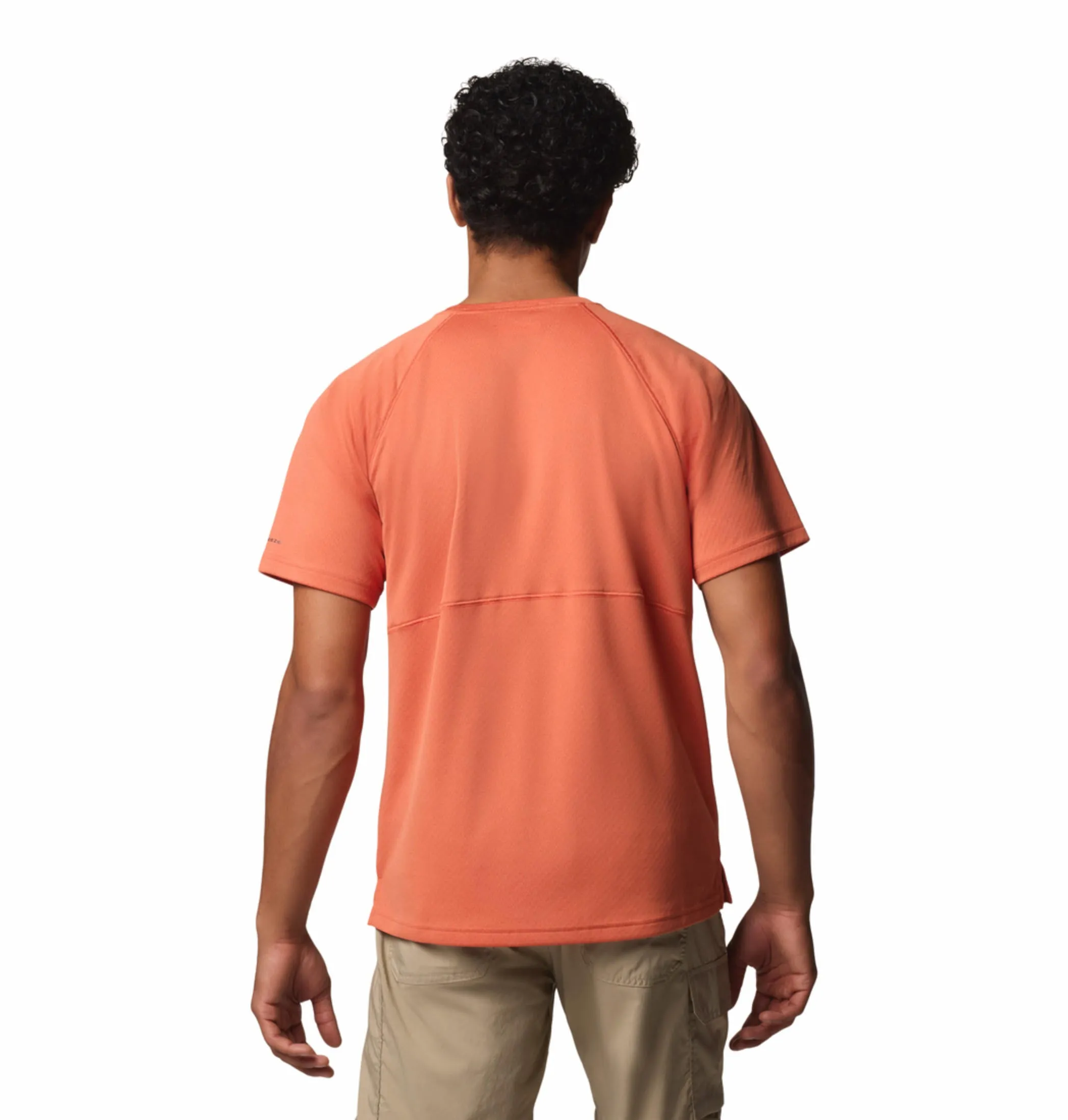 Columbia Men Red Omni-Shade Alpine Chill Pro Crew Tshirt