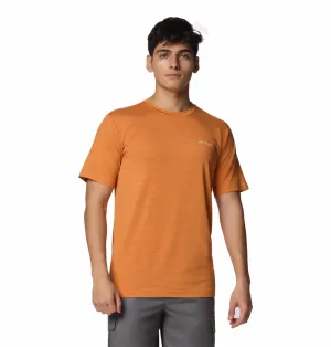 Columbia Men Red Omni-Shade Kwick Hike Back Graphic Tshirt