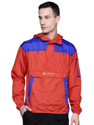 Columbia Men Red Omni-Shield Challenger II Windbreaker Jacket