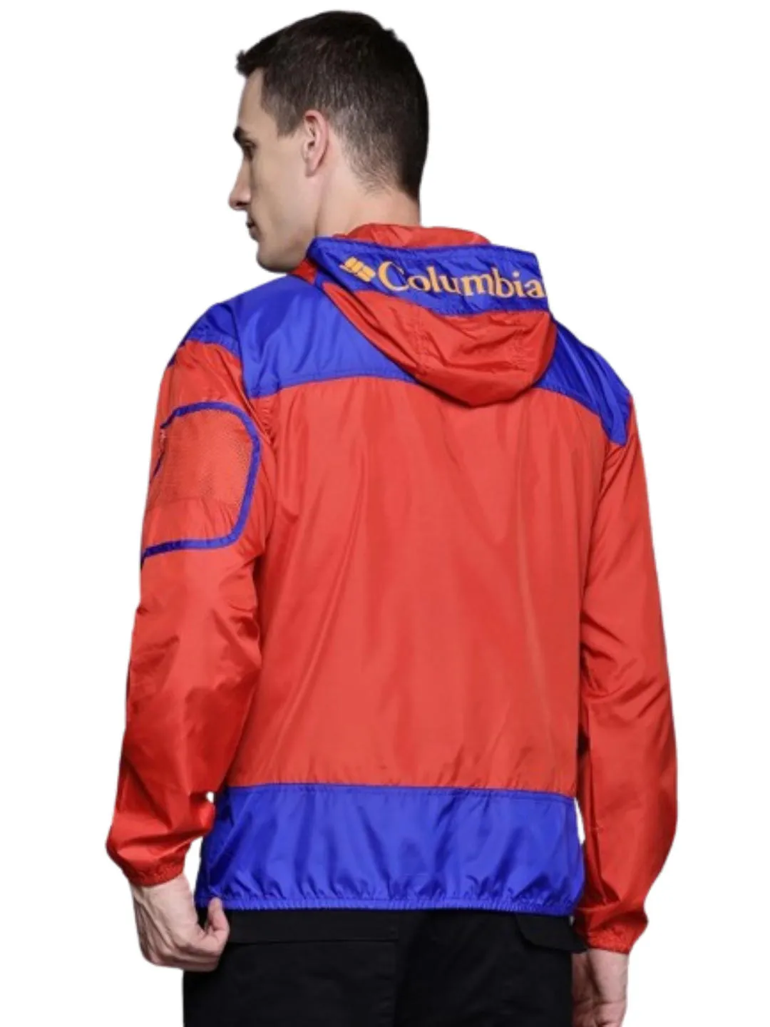 Columbia Men Red Omni-Shield Challenger II Windbreaker Jacket
