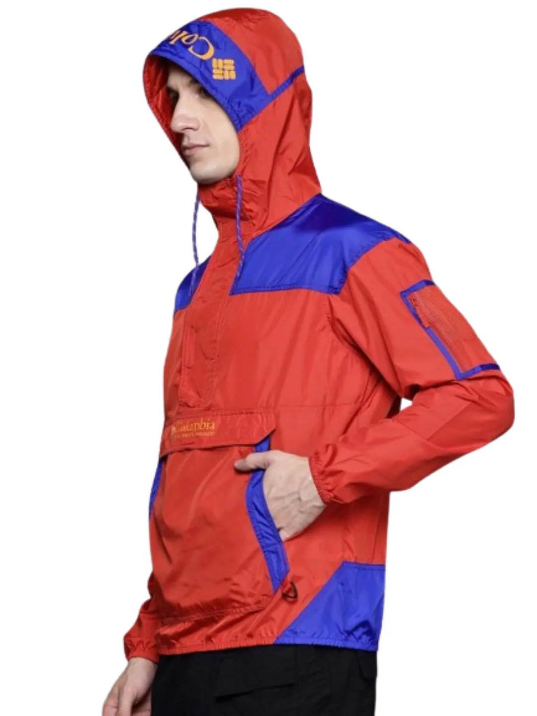 Columbia Men Red Omni-Shield Challenger II Windbreaker Jacket