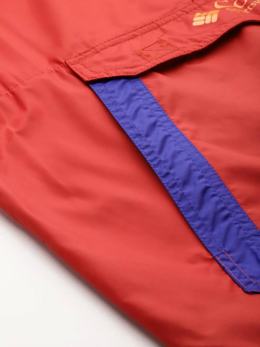 Columbia Men Red Omni-Shield Challenger II Windbreaker Jacket