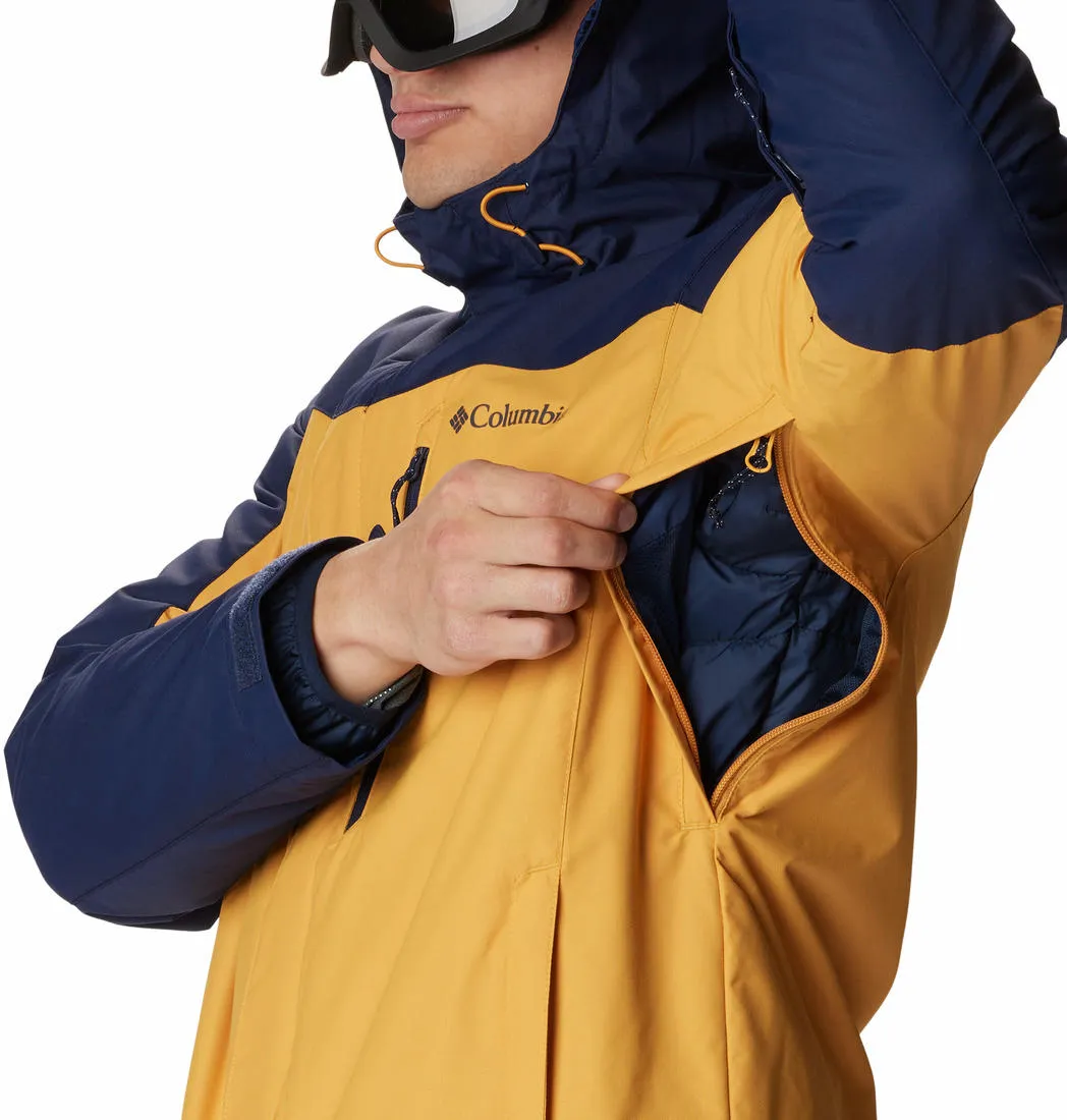 Columbia Men Yellow Omni-Heat Reflective Whirlibird IV Inetrchangeable Jacket