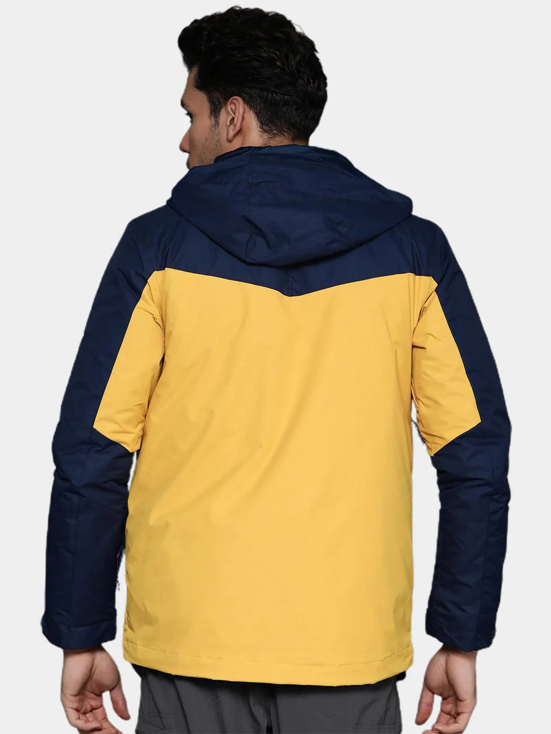 Columbia Men Yellow Omni-Heat Reflective Whirlibird IV Inetrchangeable Jacket