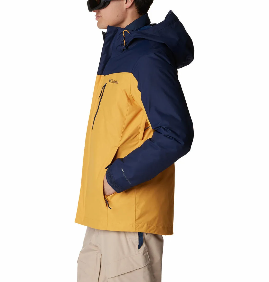 Columbia Men Yellow Omni-Heat Reflective Whirlibird IV Inetrchangeable Jacket