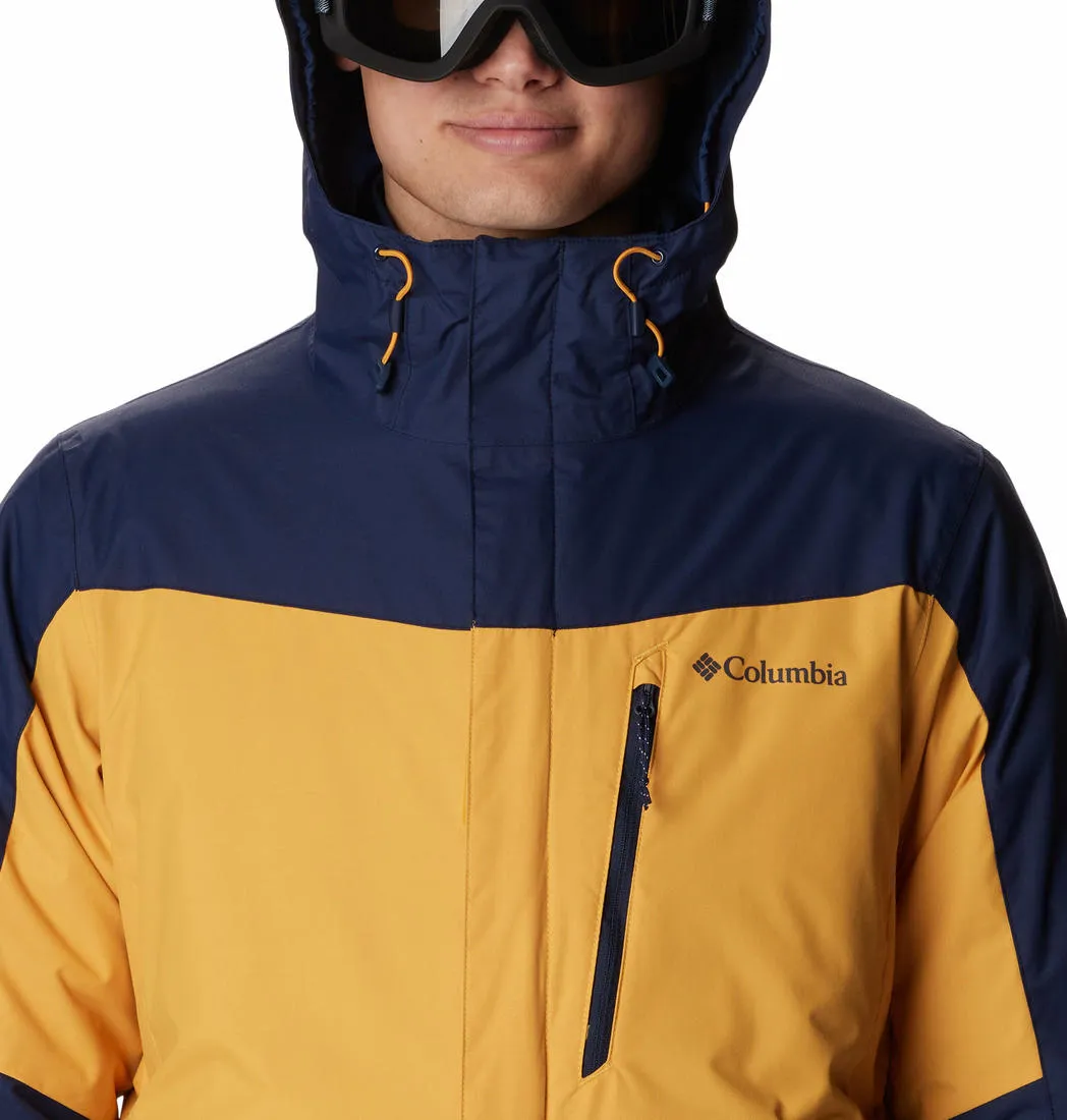 Columbia Men Yellow Omni-Heat Reflective Whirlibird IV Inetrchangeable Jacket
