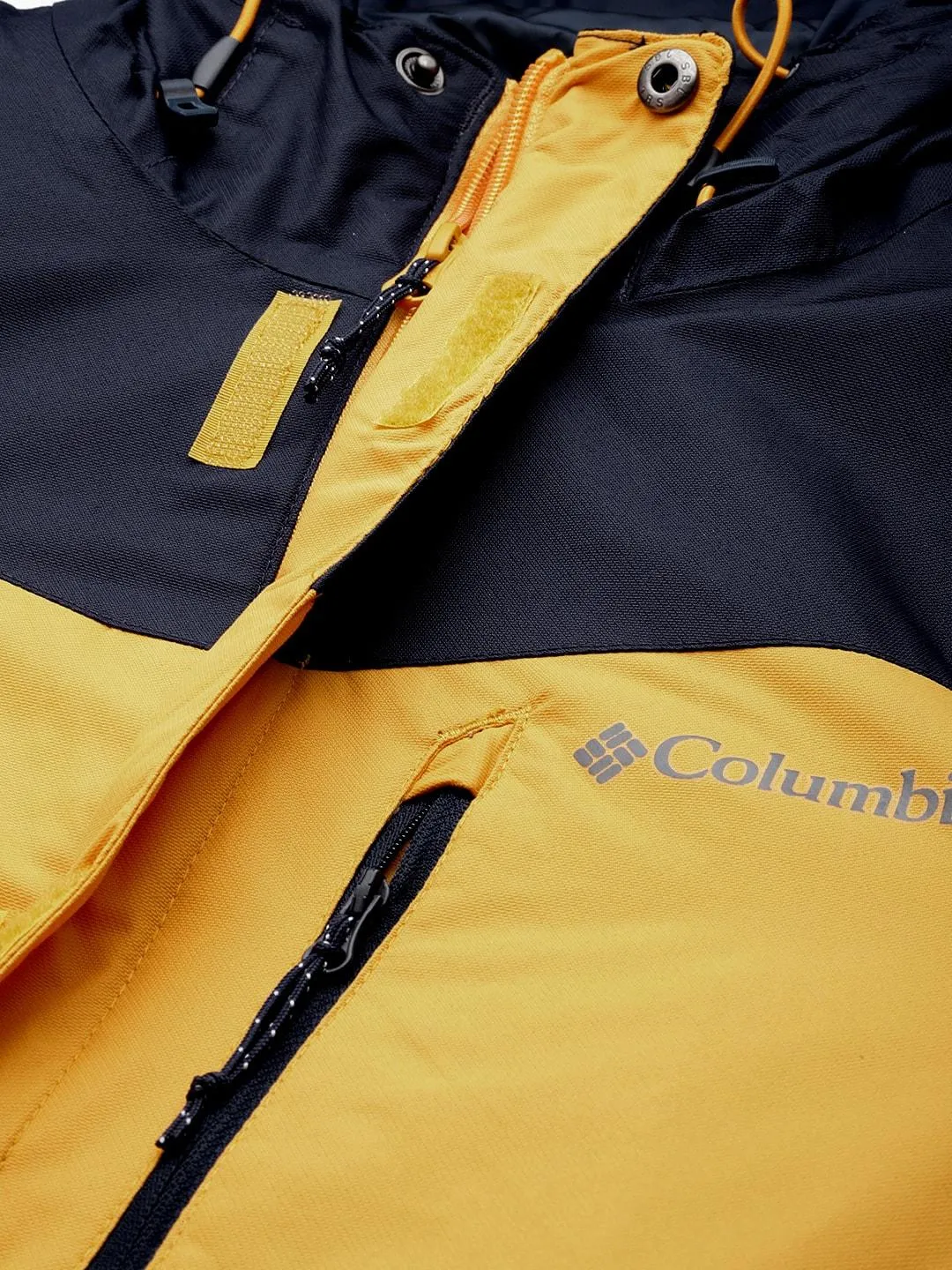 Columbia Men Yellow Omni-Heat Reflective Whirlibird IV Inetrchangeable Jacket
