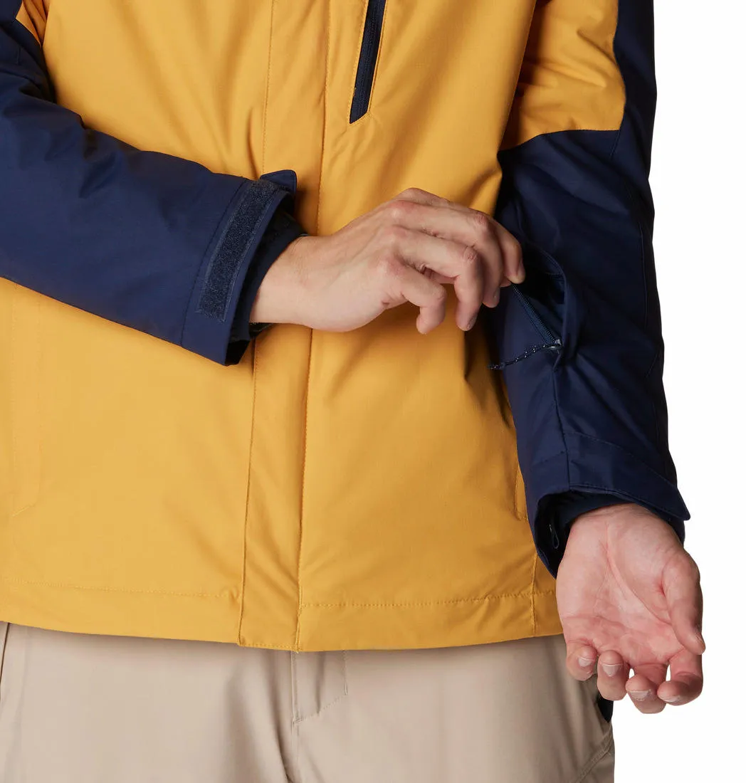 Columbia Men Yellow Omni-Heat Reflective Whirlibird IV Inetrchangeable Jacket